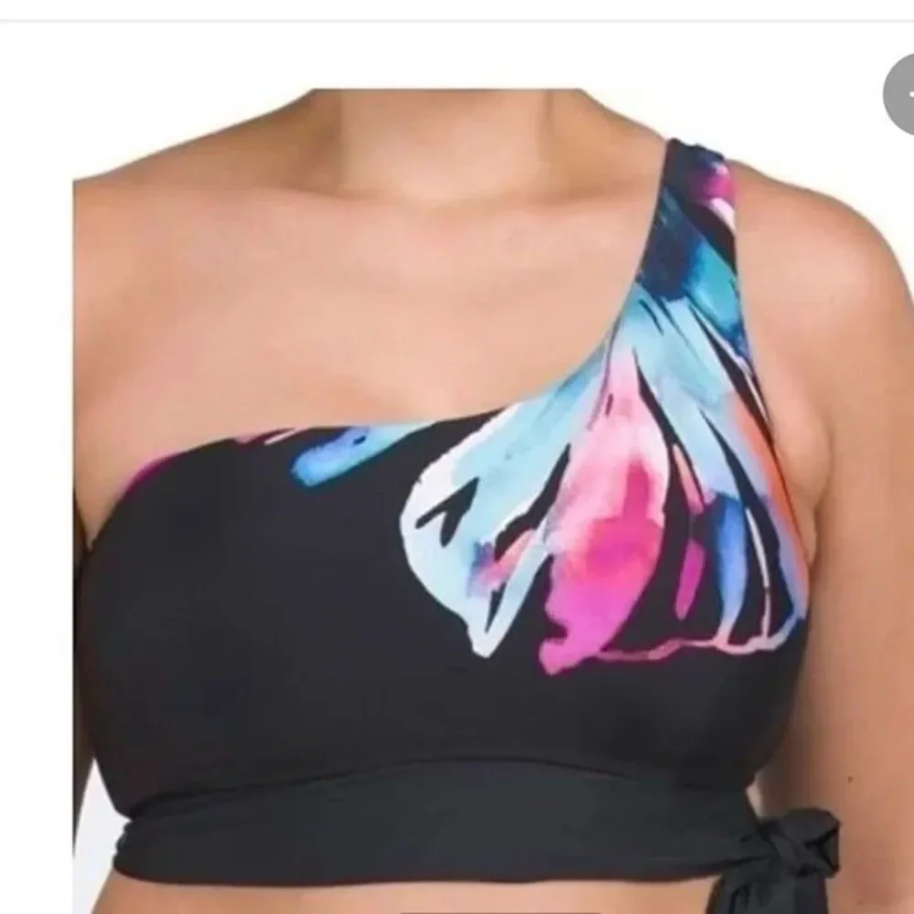 La Blanca Plus NWT Sz 18W Black Swimsuit Set